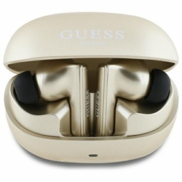 Guess słuchawki Bluetooth GUTWST88MCTGD   TWS + stacja dokująca złoty|gold Capsule Printed Logo