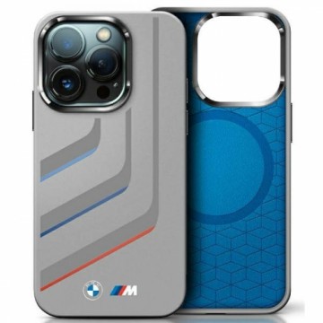 BMW BMHMP16X23SLIG iPhone 16 Pro Max      6.9" szary|grey hardcase Silicone Turning Lines MagSafe