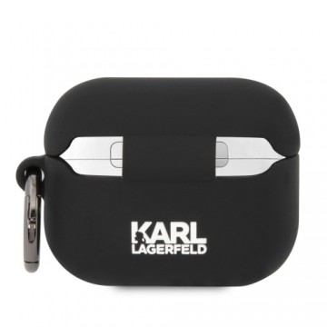 Karl Lagerfeld 3D Logo NFT Karl Head Silicone Case for AirPods Pro Black