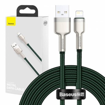 USB cable for Lightning Baseus Cafule, 2.4A, 2m (green)