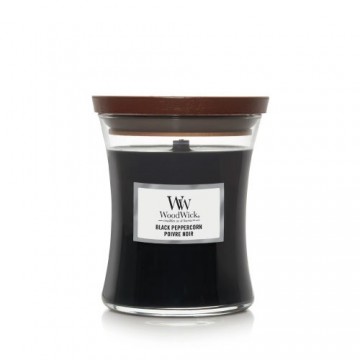 WoodWick Black Peppercorn scented candle with wooden wick 275 g