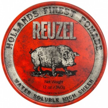 REUZEL Styling Red Pomade Water Soluble hair pomade with medium hold and high shine for men 340g