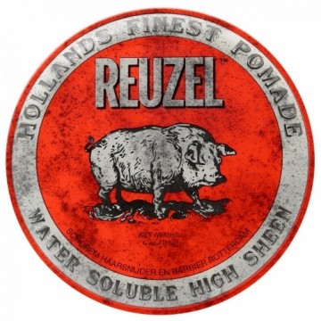 REUZEL Styling Red Pomade Water Soluble hair pomade with medium hold and high shine for men 113g