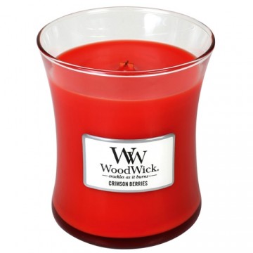 WoodWick Crimson Berries scented candle with wooden wick 275 g