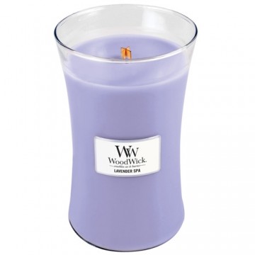 WoodWick Lavender Spa scented candle with wooden wick 609,5 g