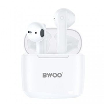 BWOO wireless TWS earphones BW94-WH white