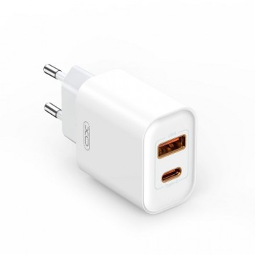 XO wall charger CE12 PD QC 3.0 20W 1x USB 1x USB-C white