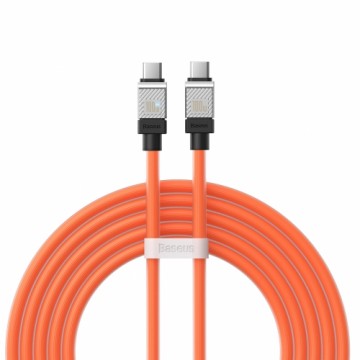 Baseus cable CoolPlay USB-C - USB-C 2m 100W orange