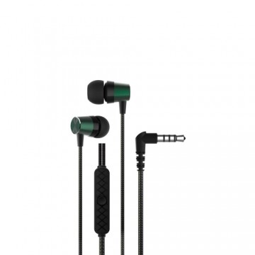 Devia wired earphones Kintone Metal jack 3,5mm green