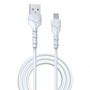 Devia cable Kintone EC144 USB - MicroUSB 1,0 m 2,1A white