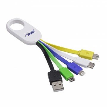 Adapter cable USB 5in1 Akyga AK-AD-51 USB A | USB type C | micro USB B | mini USB B | Thunderbolt