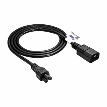 Power Cable for Notebook Akyga AK-NB-09A Clover CCA IEC C5 | C14 1.5 m