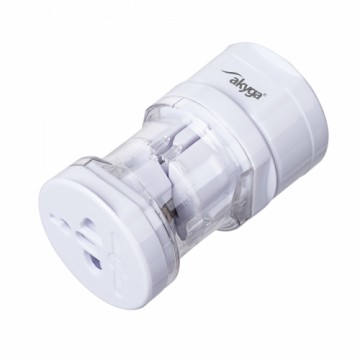 Travel Adapter AC Akyga AK-AD-61 worldwide white