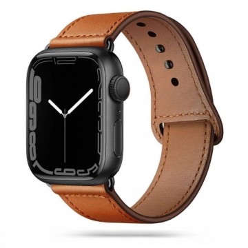 Tech-Protect Leatherfit strap for Apple Watch 4 | 5 | 6 | 7 | 8 | 9 | SE (38|40|41 mm) - brown