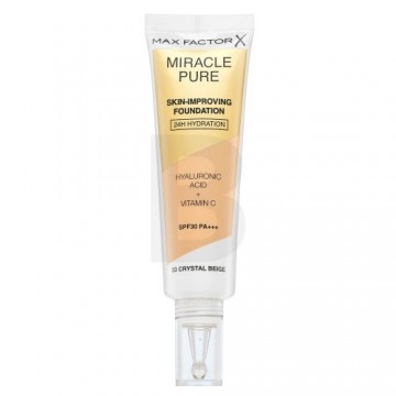 Max Factor Miracle Pure Skin-Improving Foundation ilgnoturīgs grims ar mitrinošu efektu 33 Crystal Beige 30 ml