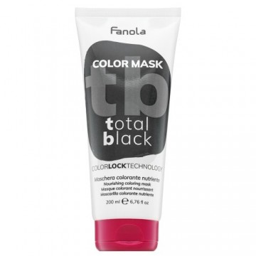 Fanola Color Mask питательная маска с цветовыми пигментами для оживления цвета Total Black 200 мл