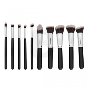 MIMO Makeup Brush Set Kabuki Black 10 Pcs Brush Set