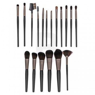 MIMO Makeup Brush Set Black 18 Pcs Brush Set