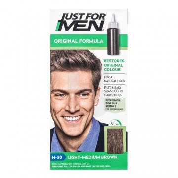 Just For Men Shampoo-in Haircolour colour shampoo for men H30 Light Medium Brown 66 ml