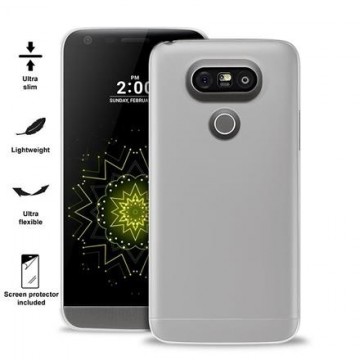 Puro Ultra Slim 0.3 LG G5 półprzeźroczys + folia LGG503TR