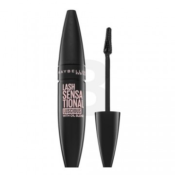 Maybelline Lash Sensational Luscious Mascara waterproof mascara for lengthening and curling Very Black 9.5 ml