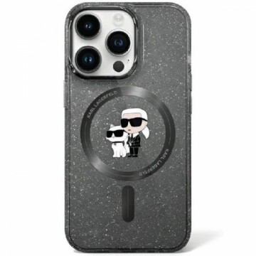 Karl Lagerfeld KLHMN61HGKCNOK iPhone 11 | Xr 6.1" czarny|black hardcase Karl&Choupette Glitter MagSafe