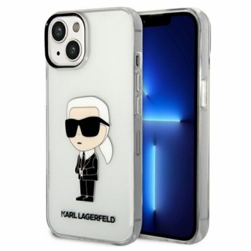 Karl Lagerfeld KLHCP14MHNIKTCT iPhone 14 Plus | 15 Plus 6,7" transparent hardcase Ikonik Karl Lagerfeld