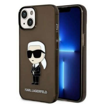 Karl Lagerfeld KLHCP14MHNIKTCK iPhone 14 Plus | 15 Plus 6,7" czarny|black hardcase Ikonik Karl Lagerfeld