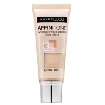 Maybelline Affinitone Hydrating tone-on-tone Foundation жидкий макияж с увлажняющим эффектом 02 Light Porcelain 30 мл