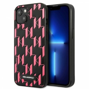 Karl Lagerfeld KLHCP13SMNMP1P iPhone 13 mini 5,4" hardcase różowy|pink Monogram Plaque