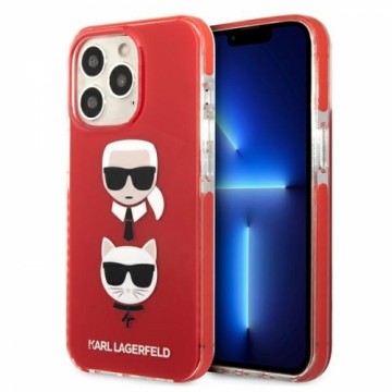 Karl Lagerfeld KLHCP13LTPE2TR iPhone 13 Pro | 13 6,1" hardcase czerwony|red Karl&Choupette Head