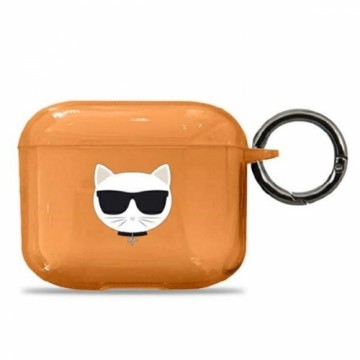 Karl Lagerfeld KLA3UCHFO AirPods 3 cover pomarańczowy|orange Choupette