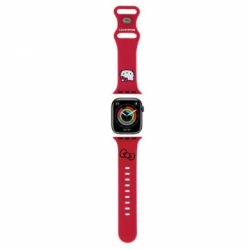 Hello Kitty Pasek HKAWMSCHBLR Apple Watch 38|40|41mm czerwony|red strap Silicone Kitty Head