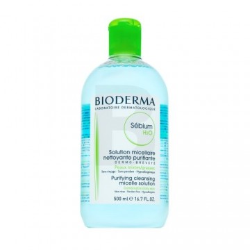 Bioderma Sébium Micellar Solution H2O Attīrošs attīrošs attīrošs micelārais šķīdums 500 ml