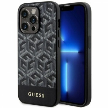 Guess GUHMP14LHGCFSEK iPhone 14 Pro 6.1" czarny|black hardcase GCube Stripes MagSafe