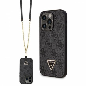 Guess GUHCP14XP4TDSCPK iPhone 14 Pro Max 6.7" czarny|black hardcase Crossbody 4G Metal Logo