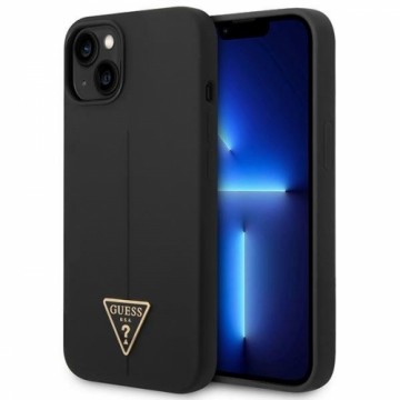 Guess GUHCP14MSLTGK iPhone 14 Plus | 15 Plus 6.7" czarny|black hardcase Silicone Triangle