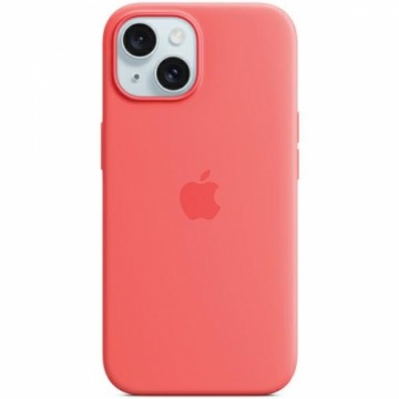 Etui Apple MT0V3ZM|A iPhone 15 | 14 | 13 6.1" MagSafe różowy|guava Silicone Case