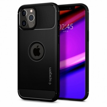 Case SPIGEN Rugged Armor ACS01700 for Iphone 12|12 Pro - Matte Black