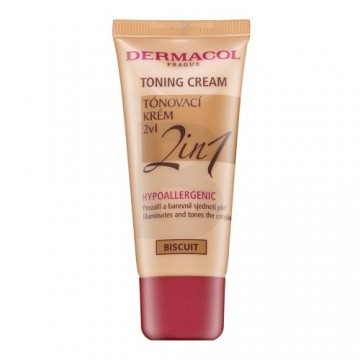 Dermacol Toning Cream 2in1 toning and moisturizing emulsion to unify skin tone Biscuit 30 ml