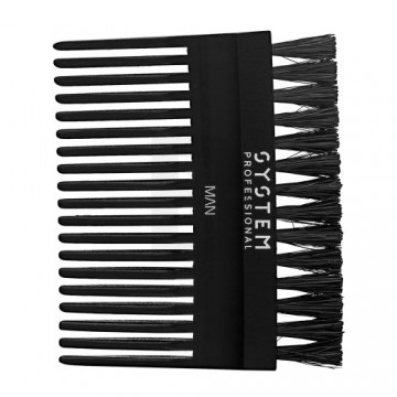 System Professional Man Beard Brush & Comb Beard Brush + Beard Comb