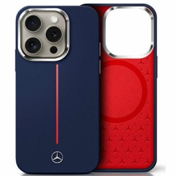 Mercedes MEHMP16X23SUMRV iPhone 16 Pro    Max 6.9" granatowy|navy hardcase Silicone Red Stripe MagSafe