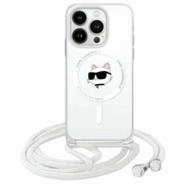 Karl Lagerfeld KLHMP16SHCCHNT iPhone 16   6.1" hardcase transparent IML Choupette Head & Cord Magsafe