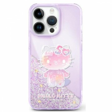 Hello Kitty HKHCP16SL50PPU iPhone 16      6.1" fioletowy|purple hardcase Liquid Glitter 50TH Anniversary Party