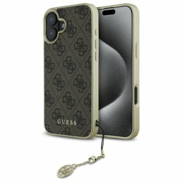 Guess GUHCP16SGF4GBR iPhone 16 6.1"       brązowy|brown hardcase 4G Charms Collection