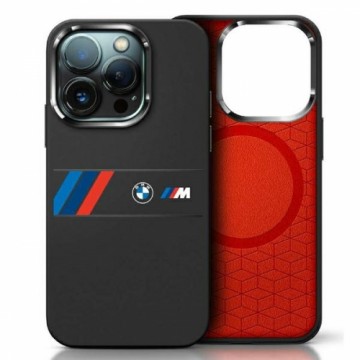 BMW BMHMP16X23SAXK iPhone 16 Pro Max      6.9" czarny|black hardcase Silicone Middle Stripe MagSafe