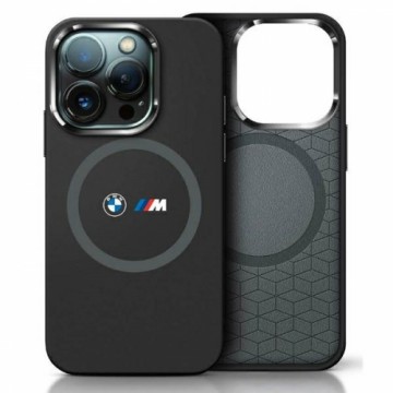 BMW BMHMP16S23SROK iPhone 16 6.1"         czarny|black hardcase M Silicone Printed Ring MagSafe