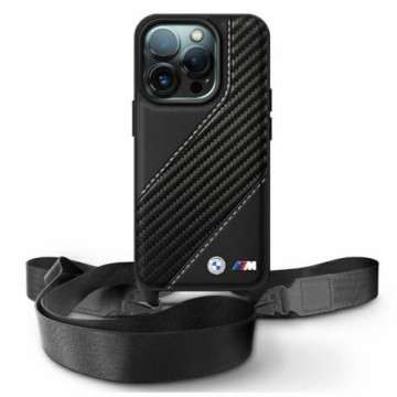 BMW BMHCP16X23PSCCK iPhone 16 Pro Max     6.9" czarny|black hardcase M Edition Carbon Stripe & Strap