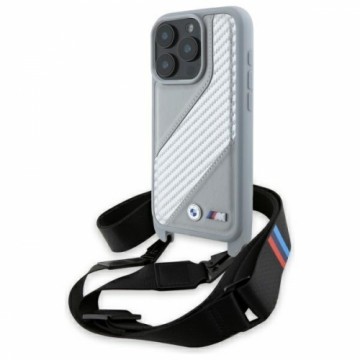 BMW BMHCP16X23PSCCG iPhone 16 Pro Max     6.9" szary|grey hardcase M Edition Carbon Stripe & Strap