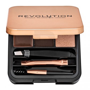 Makeup Revolution Brow Sculpt Kit - tumšo uzacu palete